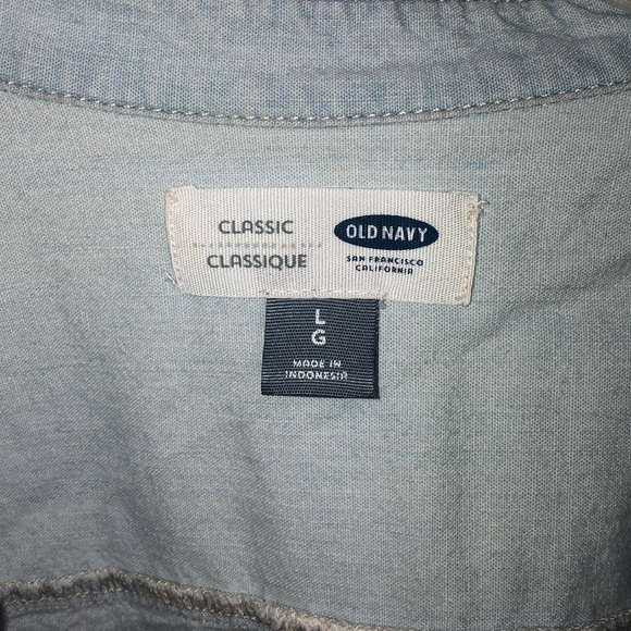 Light Blue Button Up - Picture 3 of 3